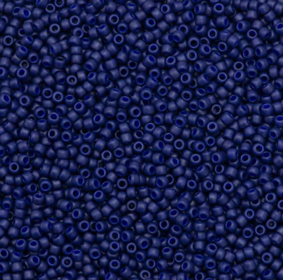 15-2607F, Semi-Glazed Navy Blue (14 gr.) Toho