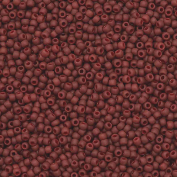 15-2609F, Semi-Glazed Red (14 gr.) Toho