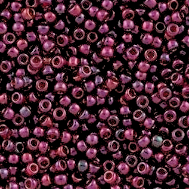 8-0332, Transparent Cranberry Gold Luster (28 gr.) Toho (Formerly 0319H)