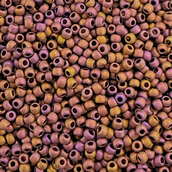 11-F0460S,  Matte Metallic Gold Pink (28 gr.) Toho