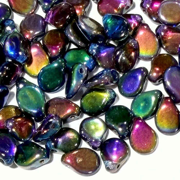 Pip Beads, Crystal Magic Blue (7 x 5mm) (Qty: 35)