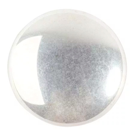14mm Cabochon par Puca, Argentees/Silver (Qty: 1) Overstock