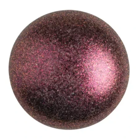 14mm Cabochon par Puca, Matte Metallic Dark Violet (Qty: 1) Overstock