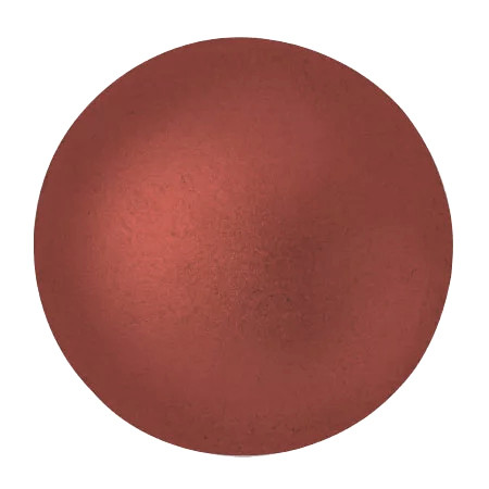 14mm Cabochon par Puca, Metallic Red Matte (Qty: 1) Overstock