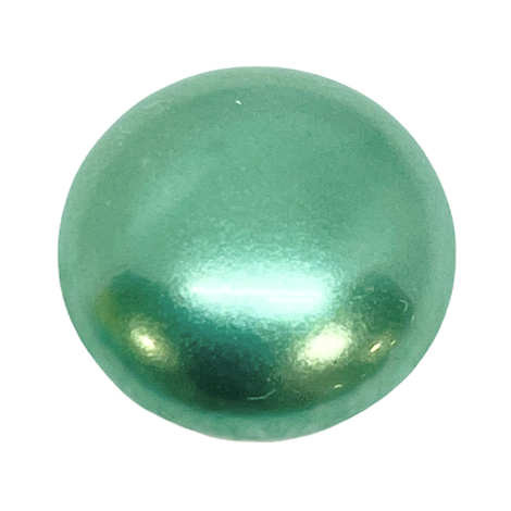 14mm Cabochon par Puca, Green Turquoise Pearl (Qty: 1) Overstock