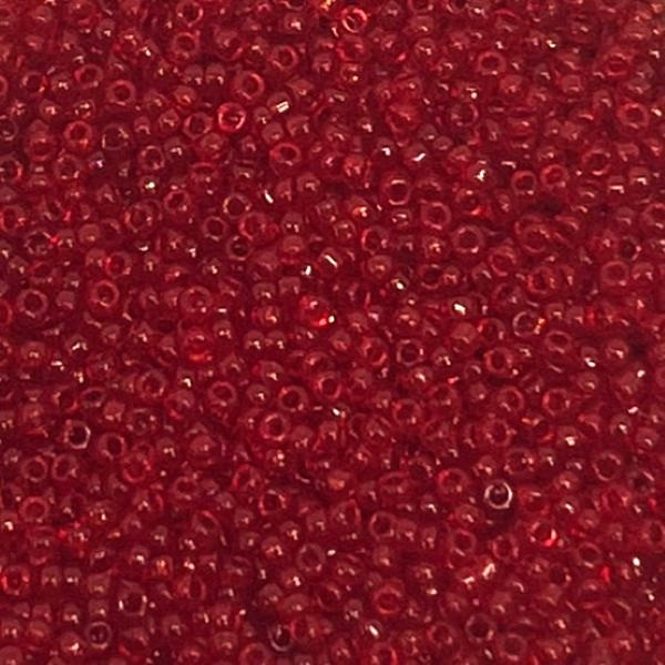 15-0141, Transparent Red (14 gr.) Miyuki Overstock