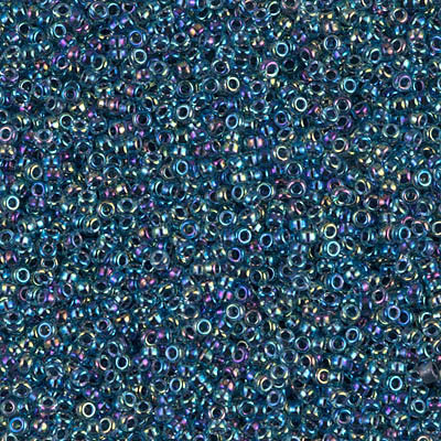 15-0339, Blue-Lined Aqua AB (14 gr.) Miyuki (Matches DB-0085) Overstock