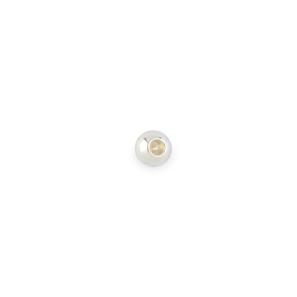 Memory Wire Ball End Caps, 3mm, Silver Plated (Qty: 10) Overstock