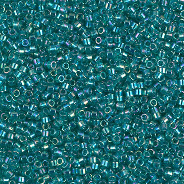 Size 11, DB-1248, Transparent Caribbean Teal AB (10 gr.)