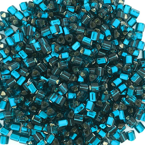 Size 11 Toho Sharp Edge Triangles-0027BD, Silver-Lined Blue Zircon (28 gr.)