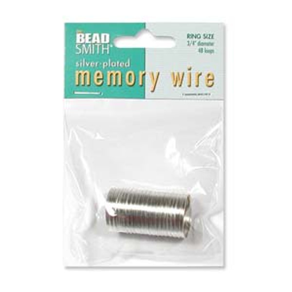 Memory Wire - Ring - .75" - Silver (48 loops)