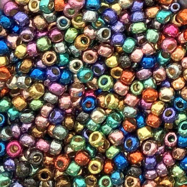 Toho 8-P-HAPPY, PermaFinish Happy Metallic Multicolor (28 gr.)