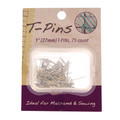 Macramé T-Pins, 1" long (Set of 75 in case)