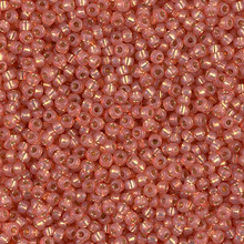 11-0553, Dyed Dark Peach Silver-Lined Alabaster (28 gr.) Miyuki