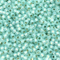 11-P0571A, PermaFinish Light Seafoam Gilt-Lined Opal (28 gr.) Toho 