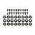 Seat Cover & Cushion Hardware Kit (Front - Upper) Fits 46-71 CJ-2A, 3A, 3B, 5, M38, M38A1