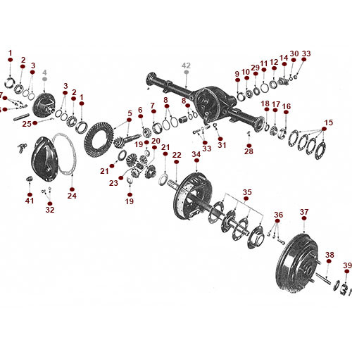 Dana 41 Rear Axle - View 2