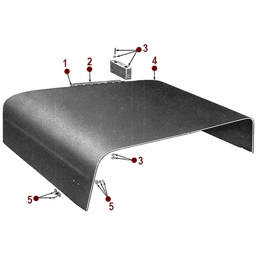 Body - Hood - 53-64 CJ-3B