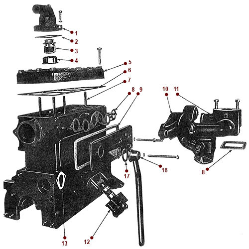 Engine Diagrams - Willys CJ-2A