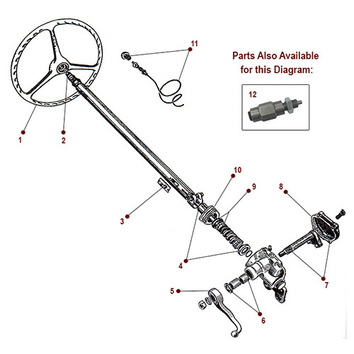 Steering Diagrams - Willys Truck