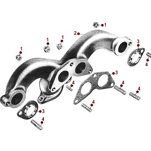 Exhaust Manifold - Willys CJ-3B