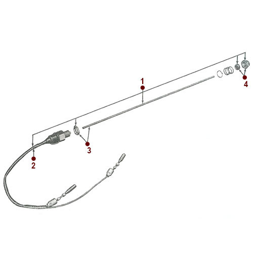 Horn Button and Wiring - 52-71 M38A1