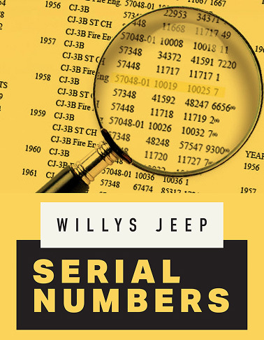 Willys jeep serial numbers