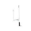 H.S. Football Goalposts with 20' Upright - White