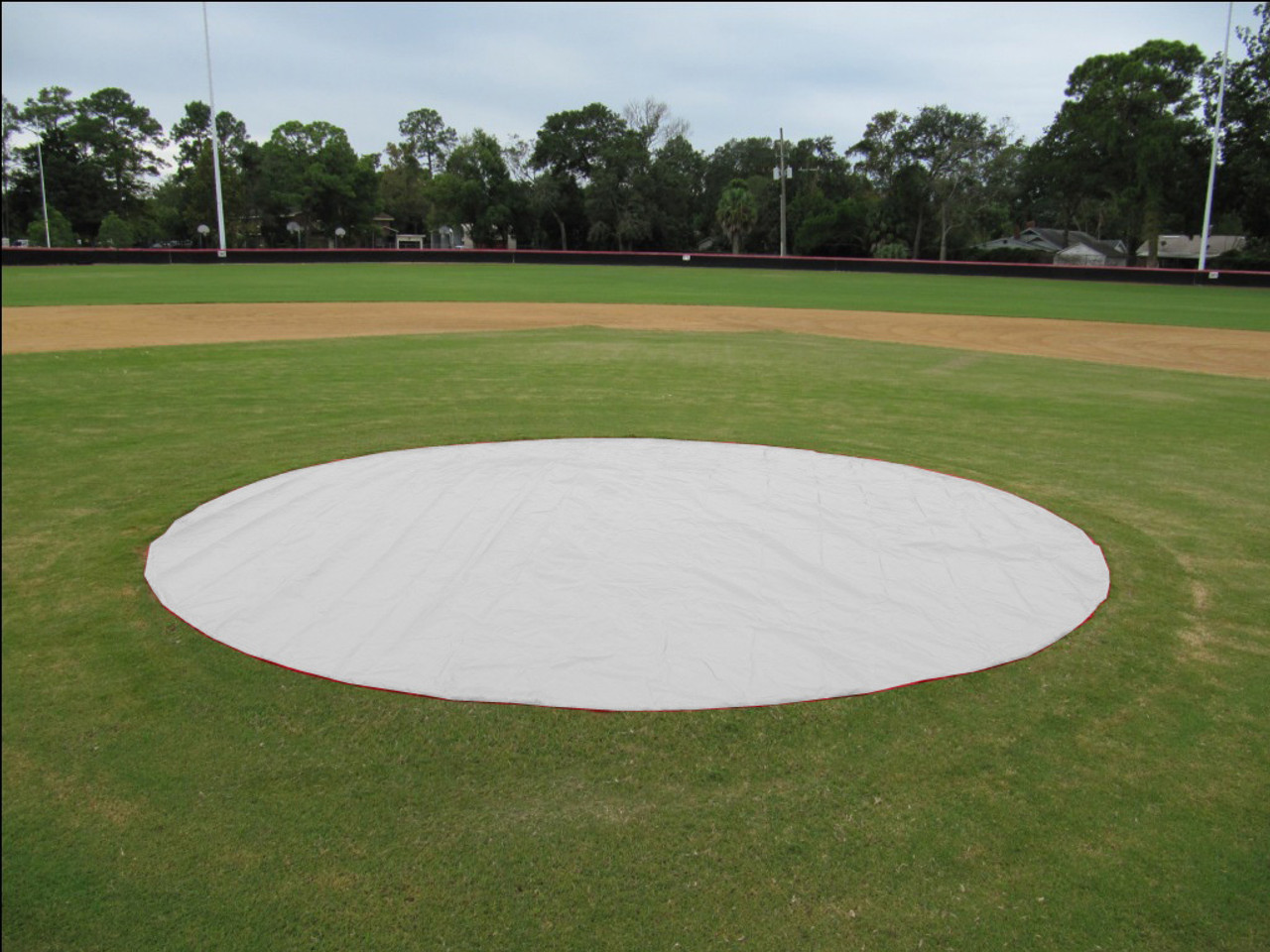 15' Non-weighted Baseball Mound/Base Covers - 6 oz. Poly