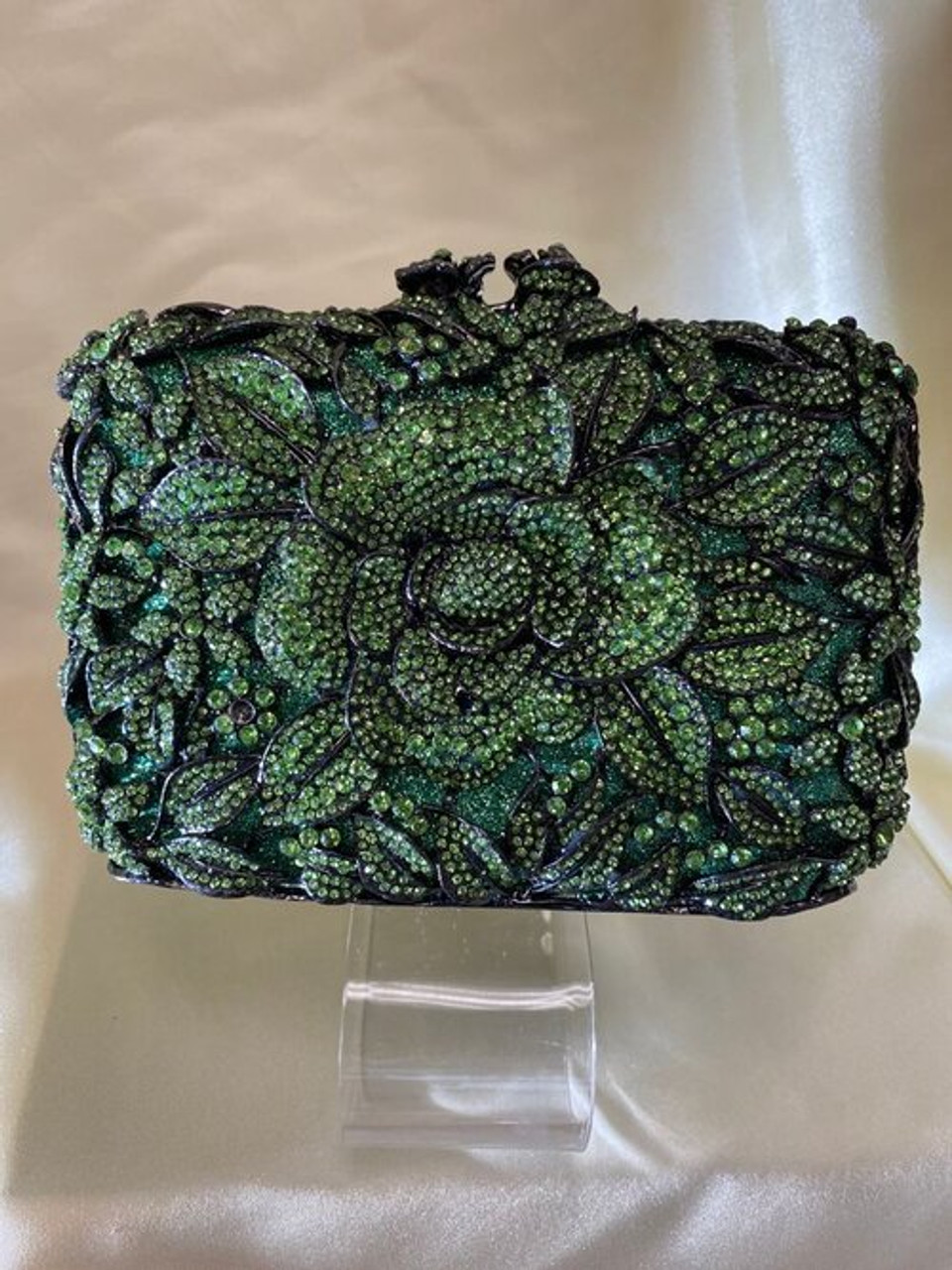 Buy Dark Green Satin 5.5 Inch Sew in Clasp Purse Frame Clutch Bag Online in  India - Etsy