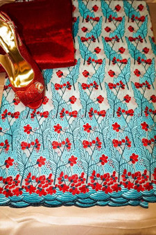 Exquisite big swiss lace for Dress