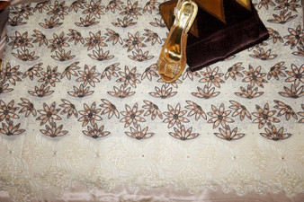 Exquisite big swiss lace for Dress