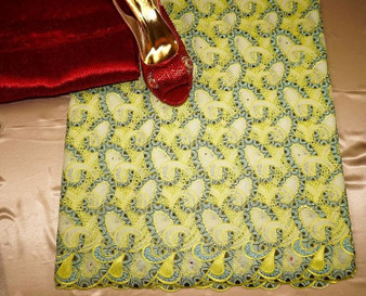 Exquisite big swiss lace for Dress