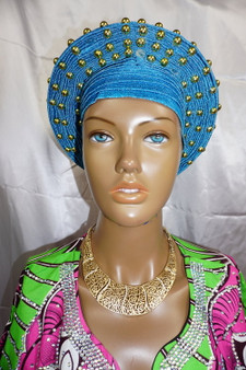 African Gele, Pre styled Head Tie, Auto Gele, Pre-Wrapped Gele, Ceremonial Head Cover, Head Dress, Gift For Her, Bridal Head Dress, Gele