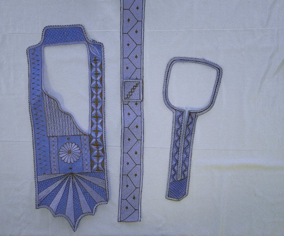 Agbada, buba & sokoto Men's embroidery