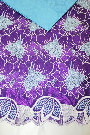 Exquisite big swiss lace for Dress