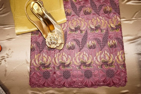 Exquisite big swiss lace for Dress