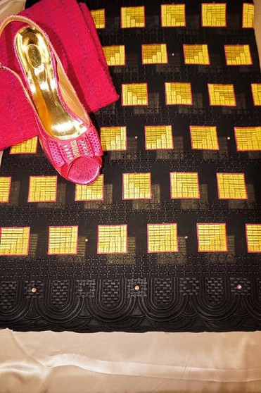 Exquisite big swiss lace for Dress