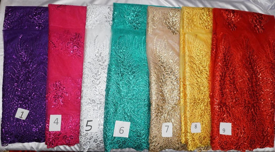 High Quality Nigeria Aso-Ebi wedding Party Lace Fabric