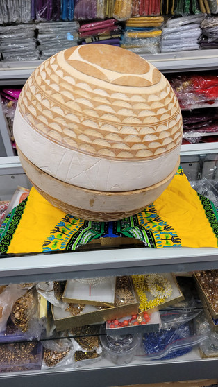 West African Fulani Calabash Bowl