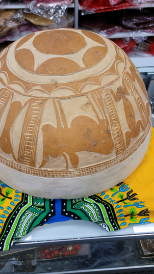 West African Fulani Calabash Bowl