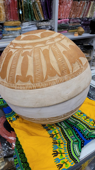 West African Fulani Calabash Bowl