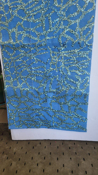 NEW NIGERIAN Million Stones Aso Oke GELE-102