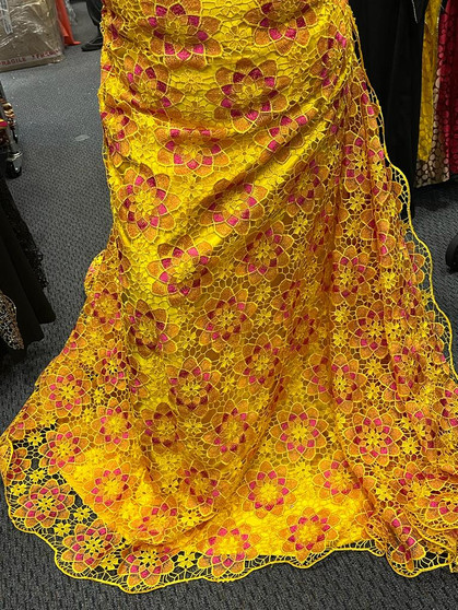 High Quality Nigeria Aso-Ebi wedding Party Lace Fabric  -  124