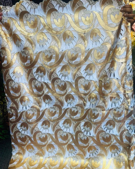 Copy of Sequin Lace  Fabric Sale - 050