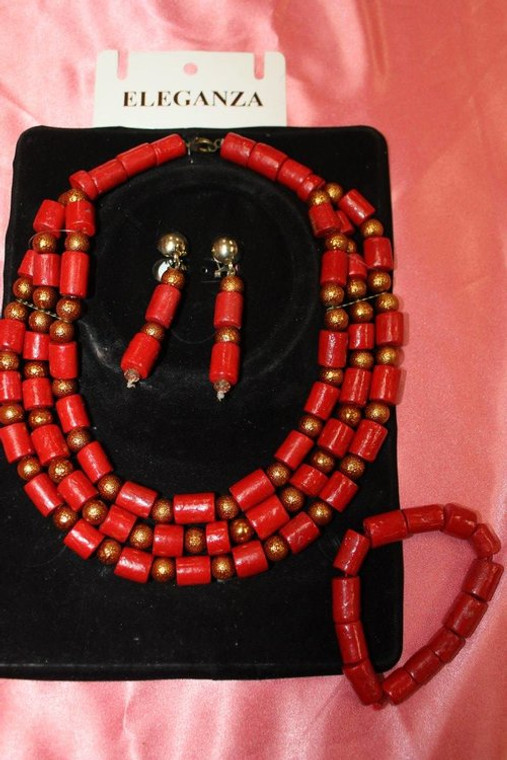 CORAL BEADS NECKLACE