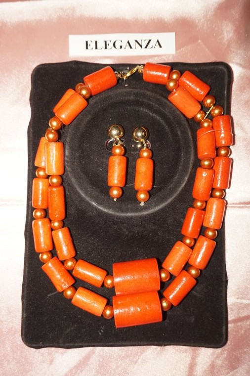 Coral Beads Necklace 038