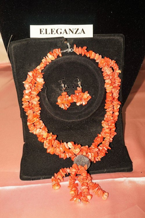 CORAL BEADS NECKLACE