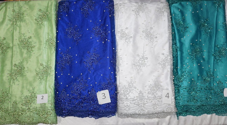 High Quality Nigeria Aso-Ebi wedding Party Lace Fabric