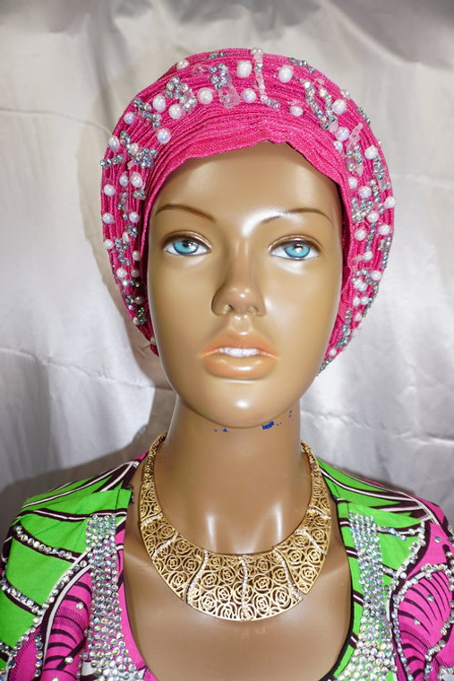 African Gele, Pre styled Head Tie, Auto Gele, Pre-Wrapped Gele, Ceremonial Head Cover, Head Dress, Gift For Her, Bridal Head Dress, Gele